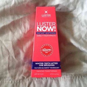 Luster whitening toothpaste