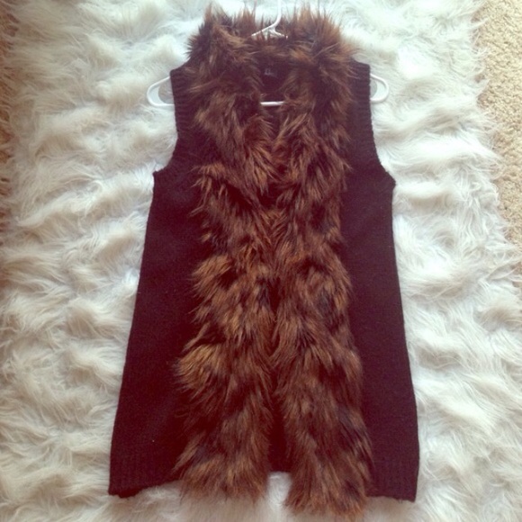 Sweater vest faux fur - Picture 2 of 4