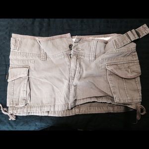 Brown hollister mini skirt