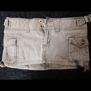 Olive colored hollister mini skirt