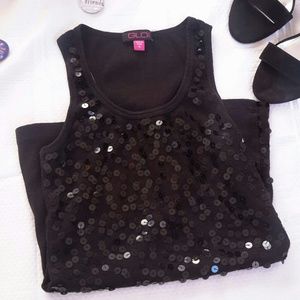 Sequin tank top