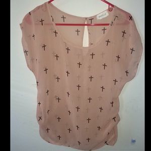 Peach blouse
