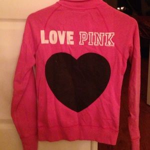 Victoria's Secret pink zip up sweatshirt
