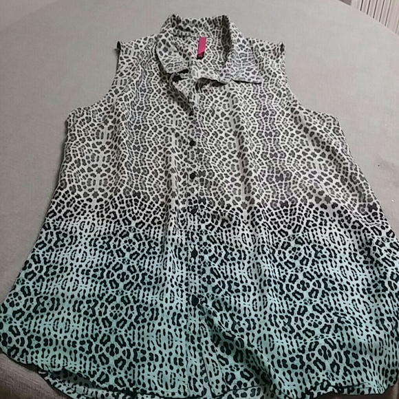 Button up sheer tank