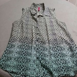 Button up sheer tank