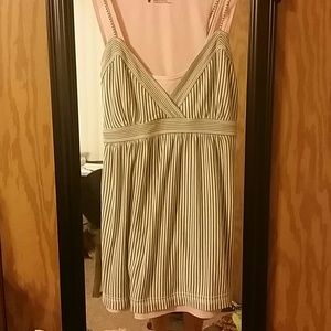 AE Green & white pinstripe tank