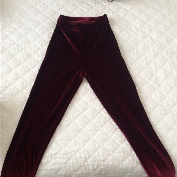 American Apparel velvet leggings