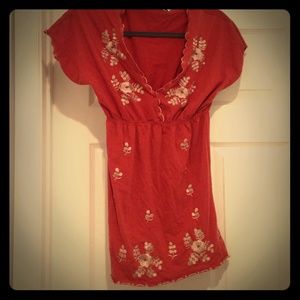 Bcbg clay colored top