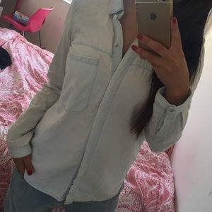 ZARA light blue denim