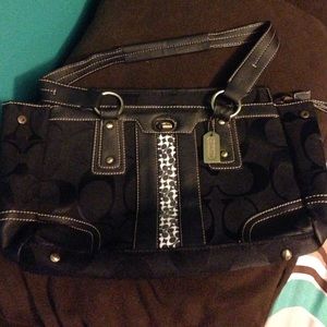 Black coach bag