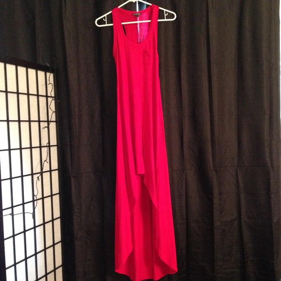 Express fuchsia high-low dress - Picture 1 of 4