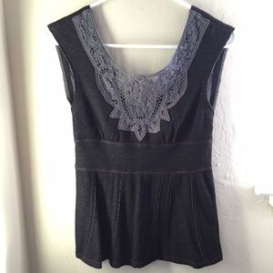 ✅SOLD via eBay- Free People V-back Top