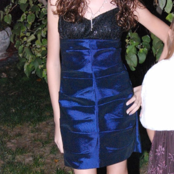 Royal blue cocktail dresss