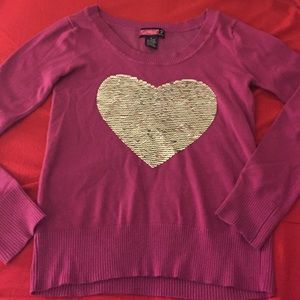 Say What Heart Sequined top