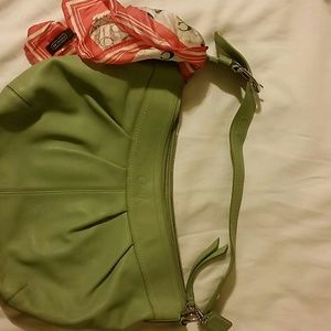 Coach Hobo Leather Bag in Mint Green