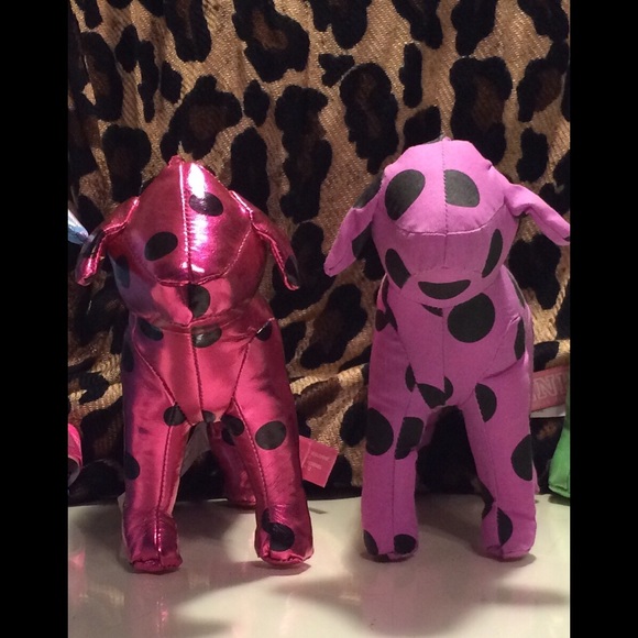 Pink Victoria's Secret mini dogs