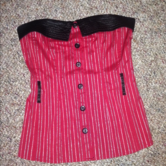 Strapless shirt