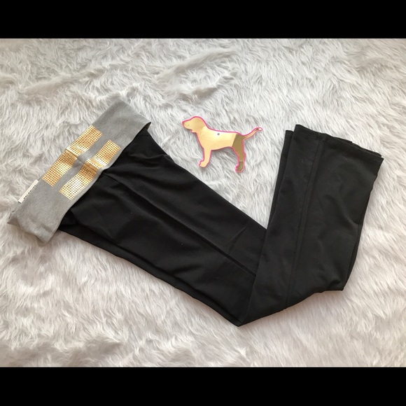 🆕NWT VS PINK bling boot cut yoga pants - Picture 2 of 4