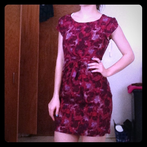 Forever 21 printed tulip wrap-like dress