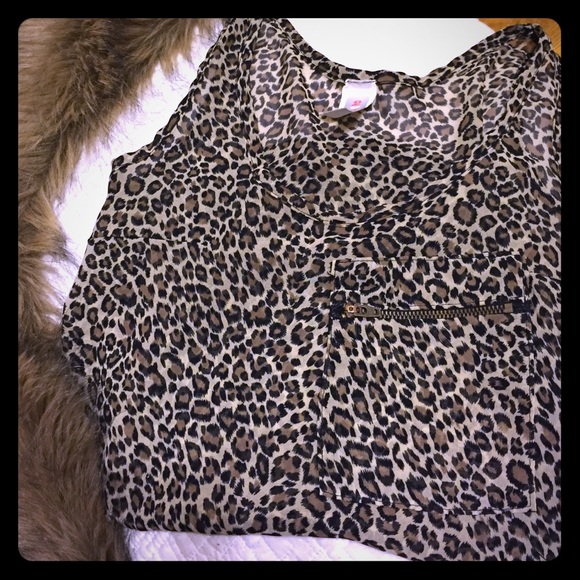Cheetah tank top