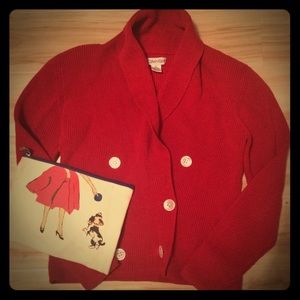 Red Button Calvin Klein Sweater