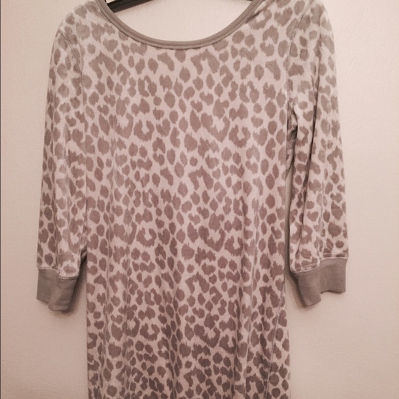 Victoria Secret velor snow leopard print