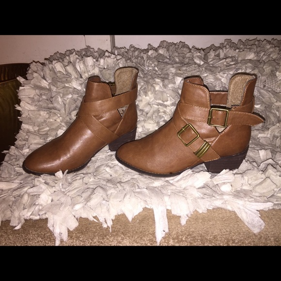 Brown booties