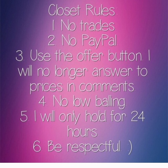 Closet rules :) - Picture 1 of 1