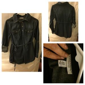 Denim Maternity Shirt