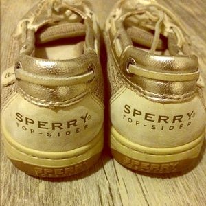 Sperry TopSider Gold Shoes