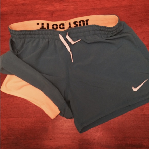 Nike running shorts with spandex legs