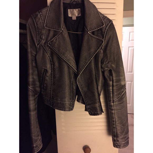 Silver motor cycle jacket