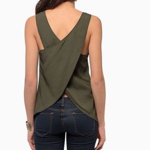 Tank top with open back