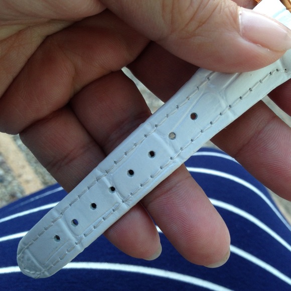 BCBGMaxAzria White Leather Watch - Picture 2 of 4