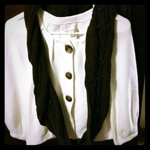 Bundle**BANANA REPUBLIC Cute sweater XS plus scarf