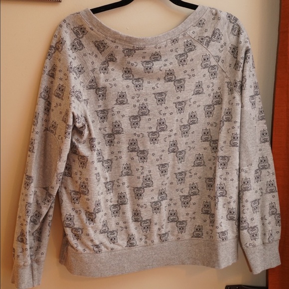 Owl Print Sweater - Picture 2 of 2
