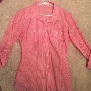 Long sleeve Papaya button down size small.
