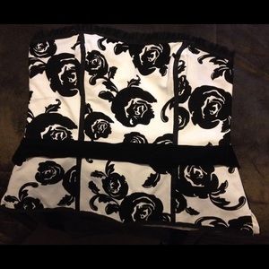 WHBM Strapless top w/ tie belt.