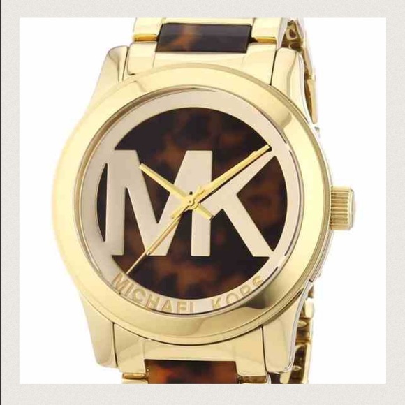 🚨🔥SALE🎈Michael Kors Tortoise logo watch - Picture 4 of 4