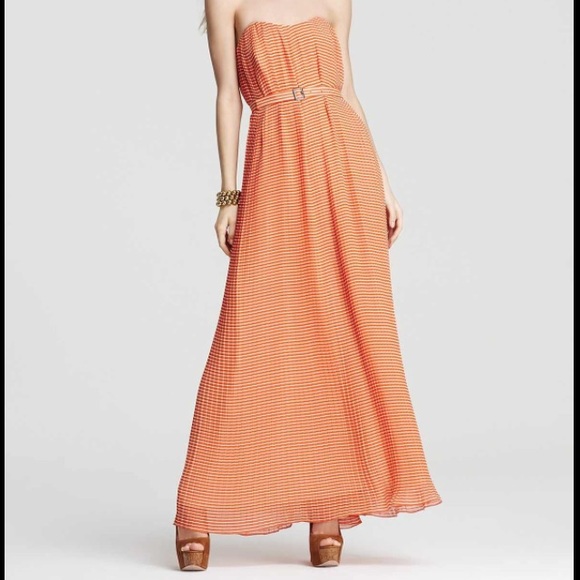 French Connection, floor-length strapless dress - Picture 1 of 4