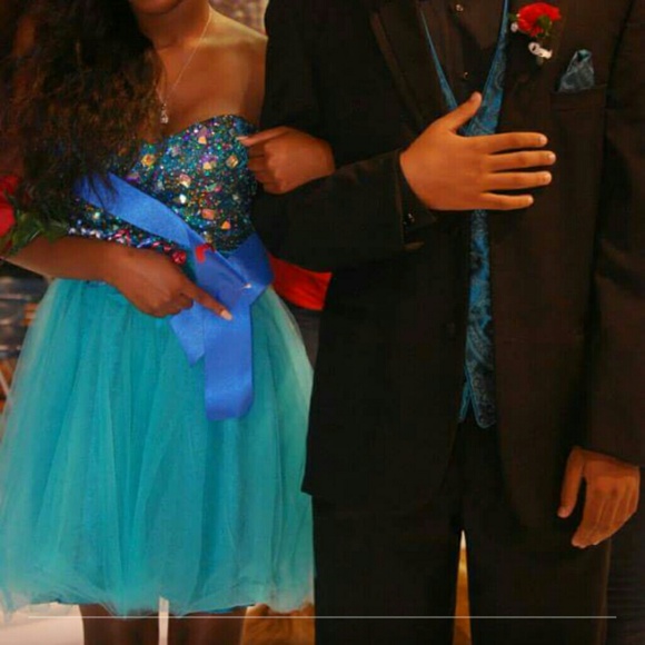 Short homecoming or prom dress