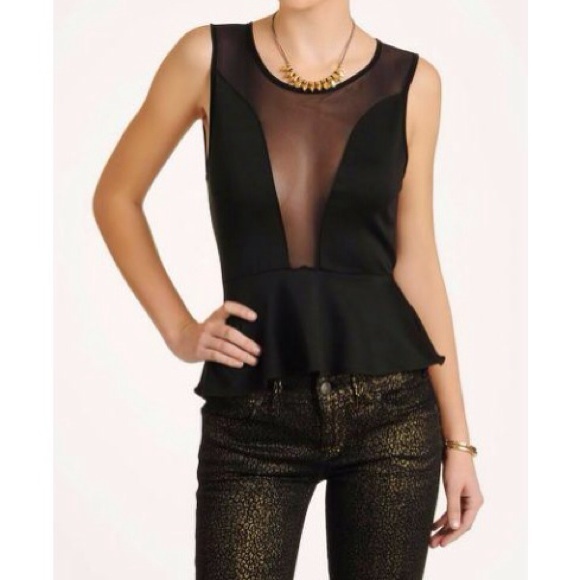 •SOLD• For Love & Lemons Lulu Peplum Top - Picture 2 of 4