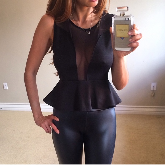 •SOLD• For Love & Lemons Lulu Peplum Top - Picture 4 of 4