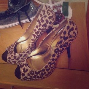 Cheetah print high heels
