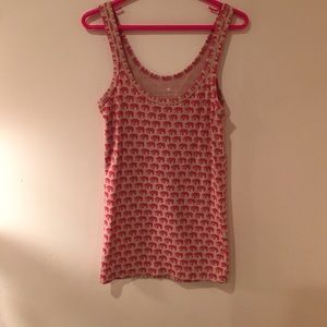 Banana Republic Pink Elephant Tank Top
