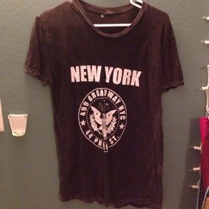 John Galt acid washed tshirt