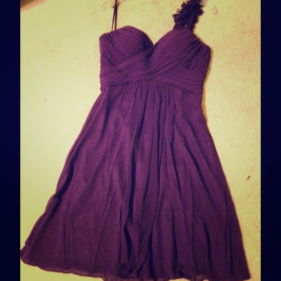 Purple cocktail dress