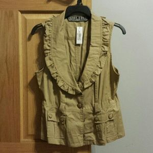 Charming charlies beige vest