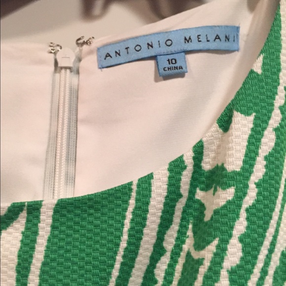 Green & White Antiono Melani Dress NWT - Picture 2 of 3