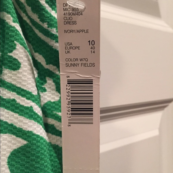 Green & White Antiono Melani Dress NWT - Picture 3 of 3